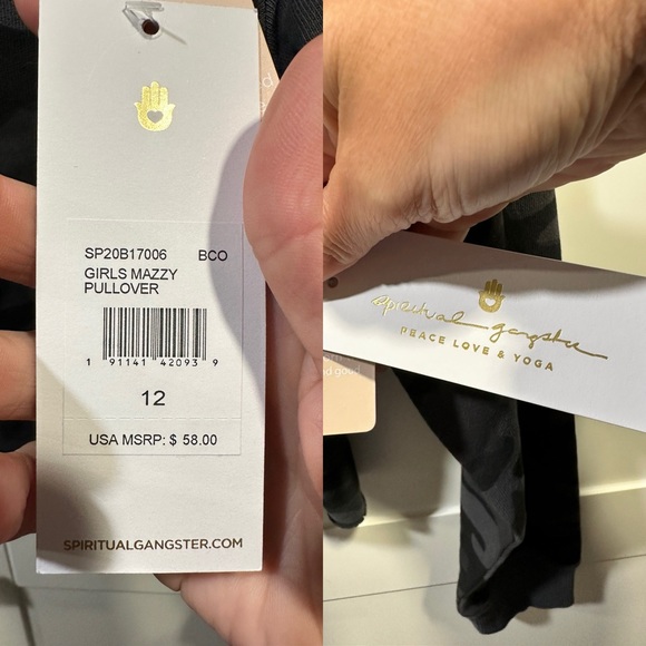 🌈🖤Spiritual Gangster Girls Mazzy Pullover s 12 - Picture 8 of 15